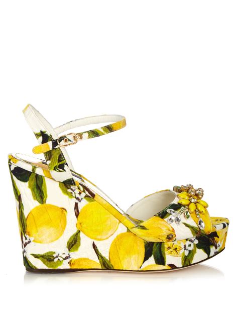 dolce gabbana heel sandal|dolce gabbana sandals lemon.